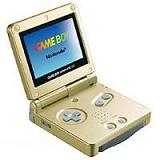 Gold Gameboy Advance SP System